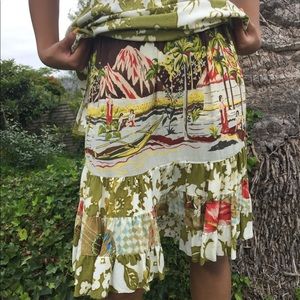 Jams World vintage Hawaiian skirt